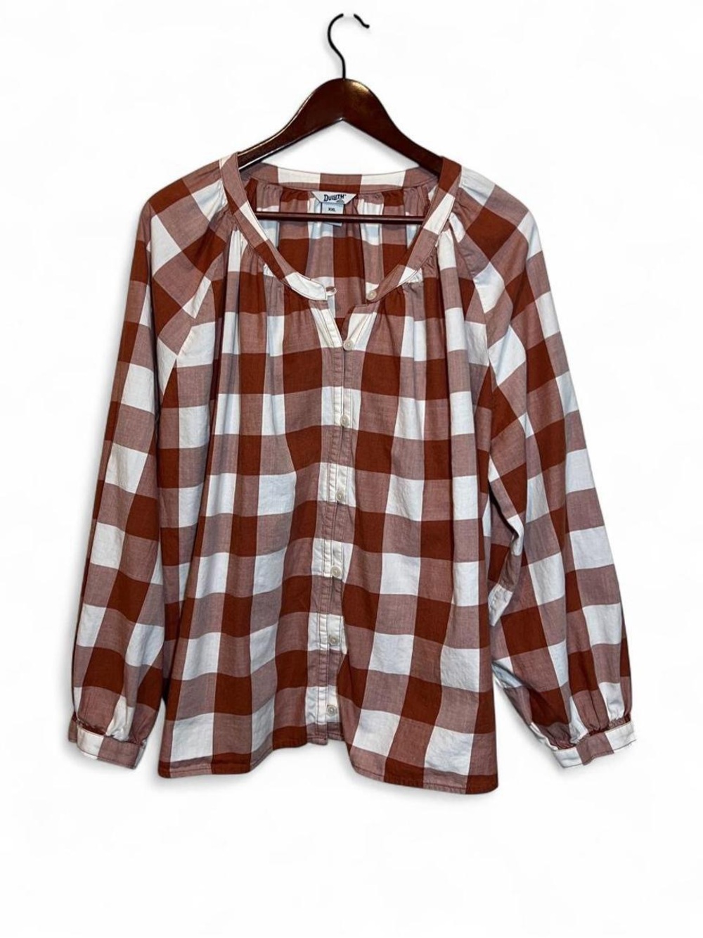 Duluth Trading Company Plaid Cotton Shirt